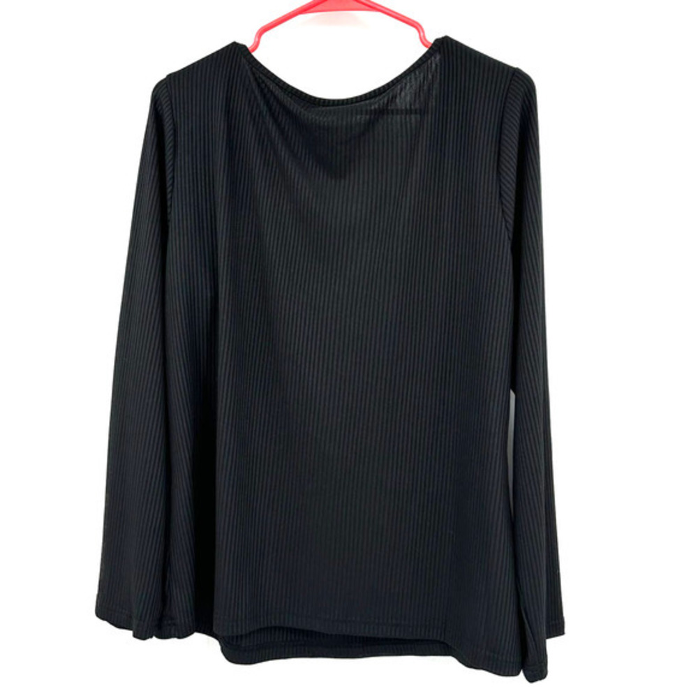 Shein Curve size 3XL black long sleeve ribbed top